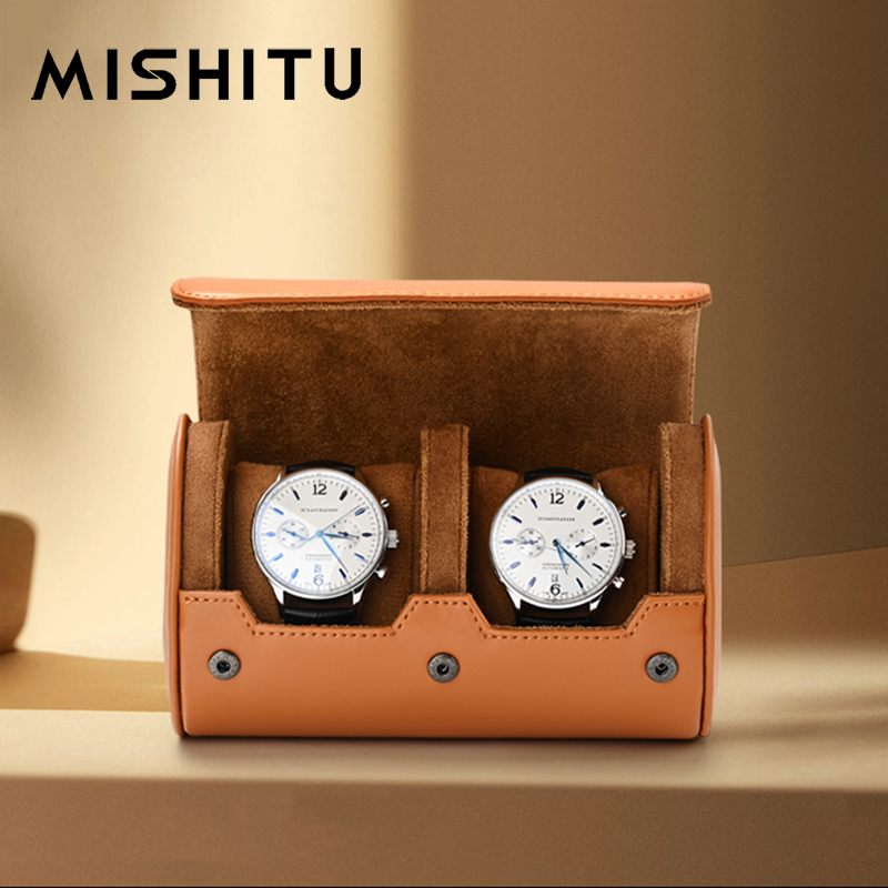 Jewelry Watches For Men - MISHITU 1/2/3-slot montre stockage rouleau sac