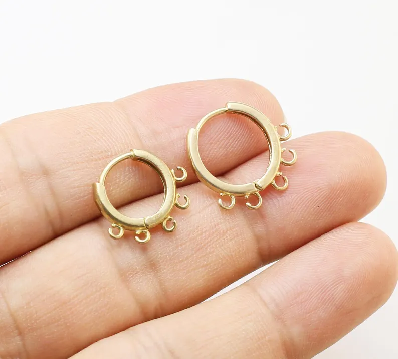 Hoop Earrings - 10 pièces de cerceaux d'oreille en