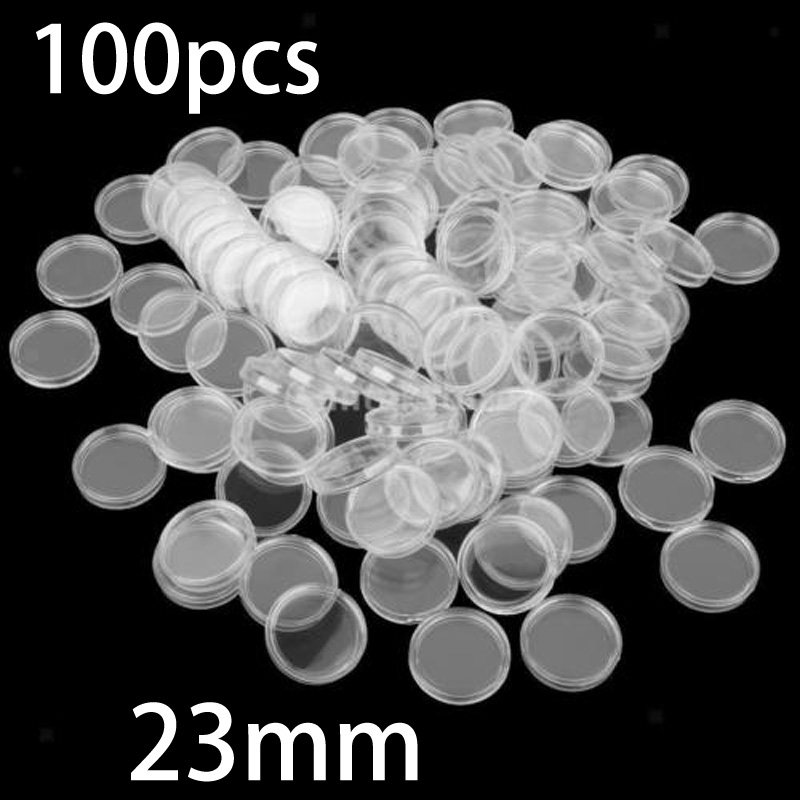 Collectors Coins Jewelry & Watches Of Smithtown Reviews - 100 pièces de capsules rondes transparentes