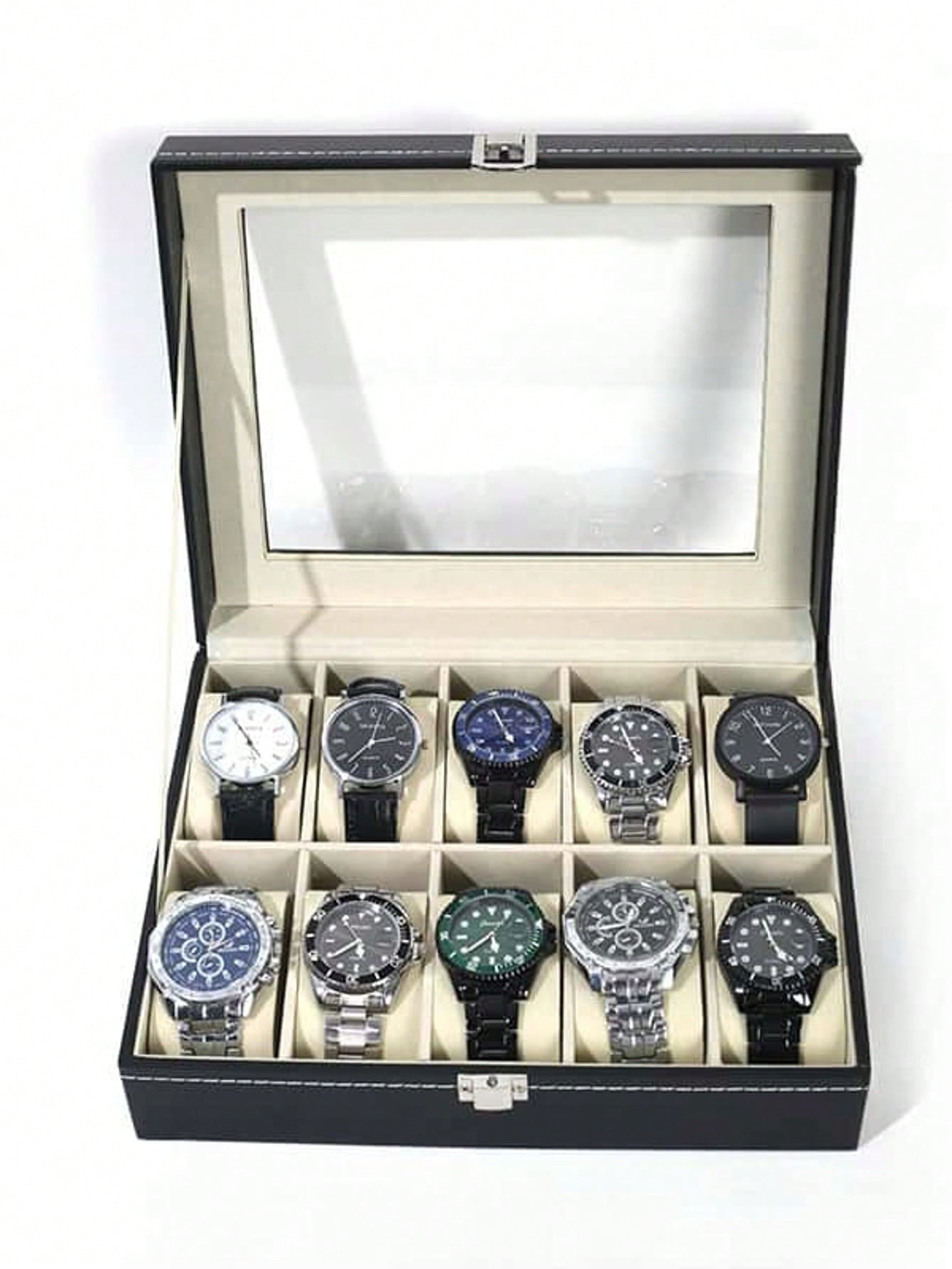 Jewelry Watches For Men - Boîte à montres en cuir avec