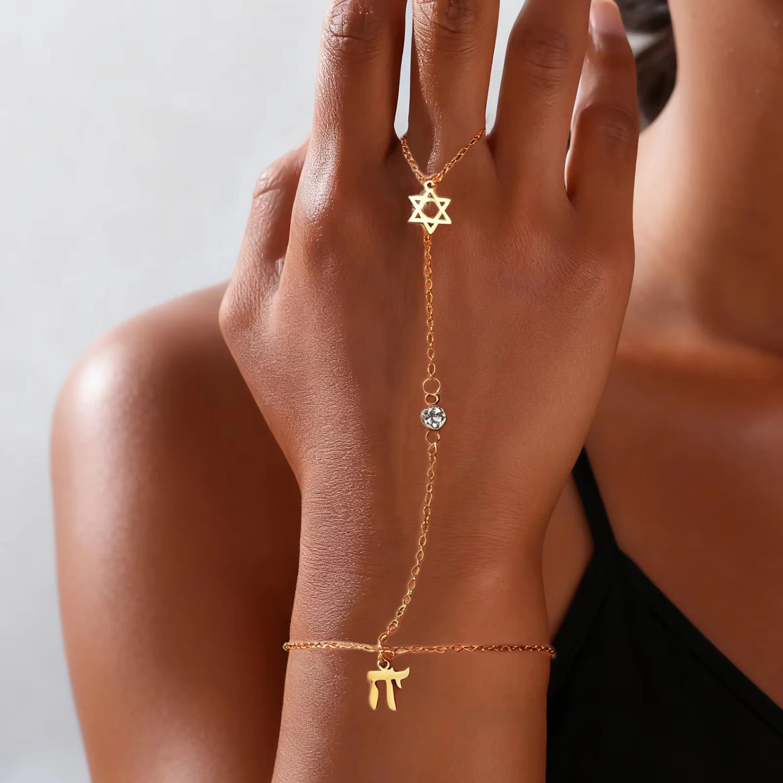 Jewelry & Watches Company - Bracelet ajustable en acier inoxydable avec