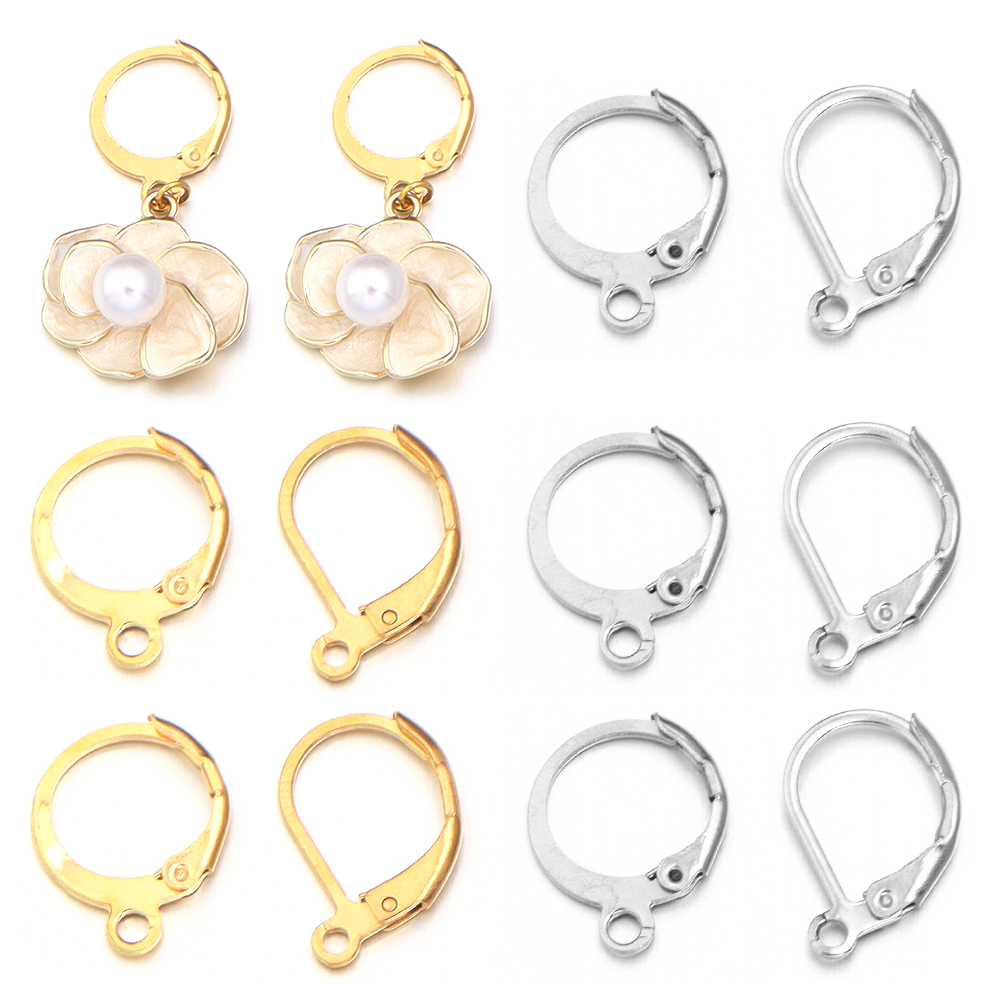 Hoop Earrings - Crochet d'oreille rond en acier inoxydable,