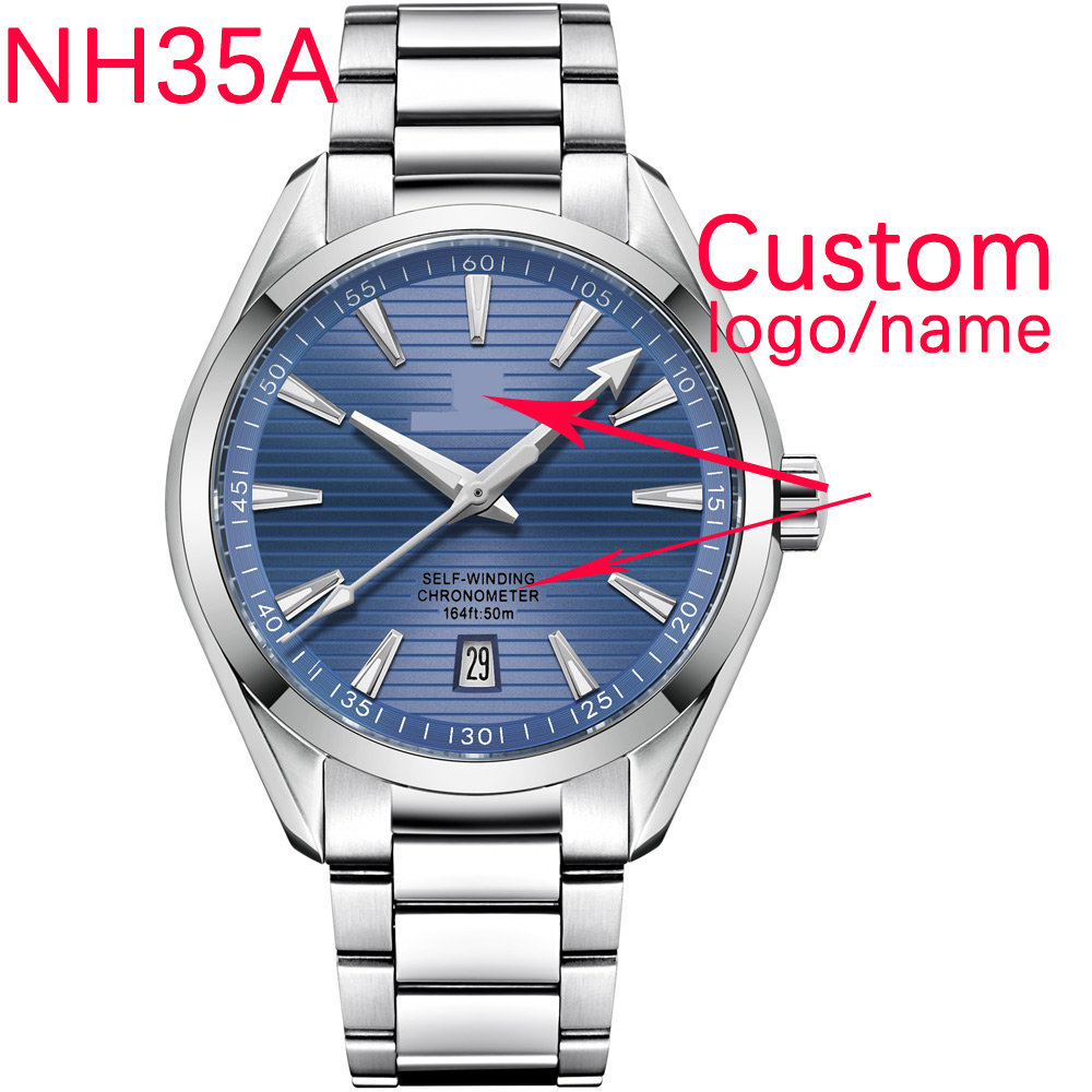 Mens Mechanical Watch - Luxe NH35 Movt Logo personnalisé 41mm