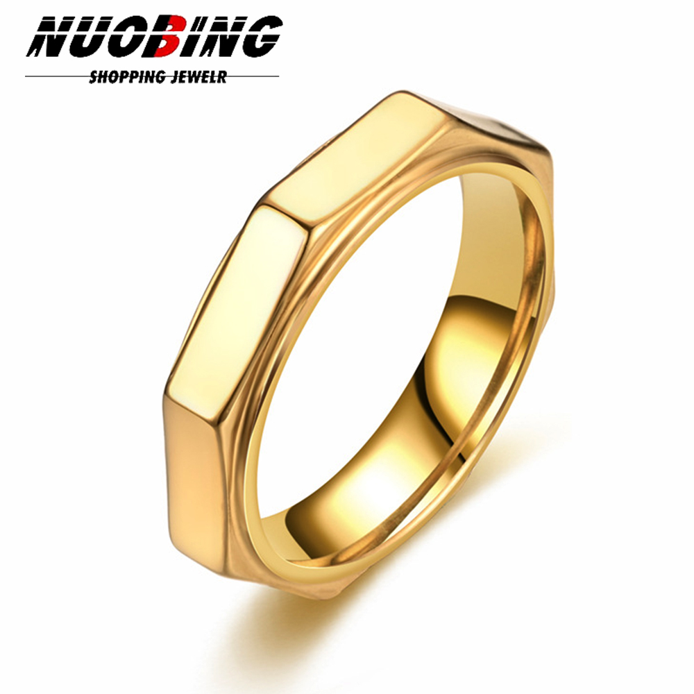 Titanium Steel Ring - Anneau hexagonal en titane et acier,