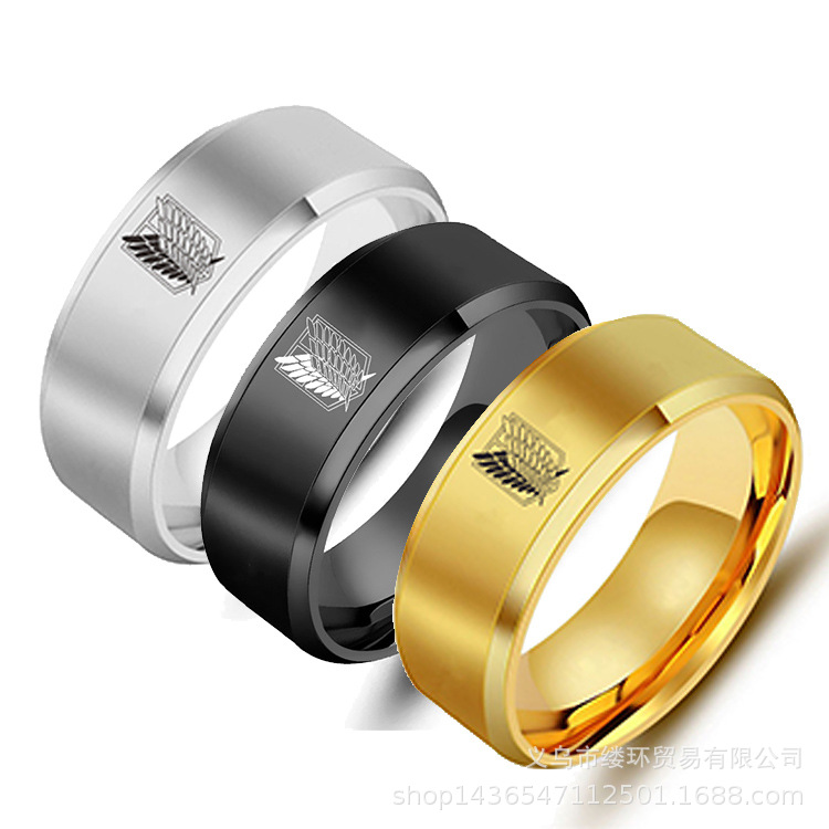 Bague Attaque des Titans pour  - Titanium Steel Ring avis et prix