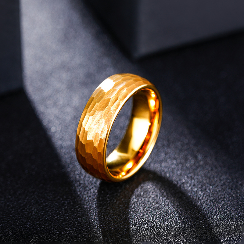 Bagues en titane martelées mul - Titanium Steel Ring avis et prix