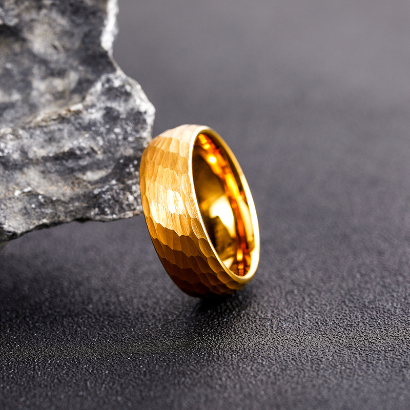 Bagues en titane martelées mul - Titanium Steel Ring avis et prix