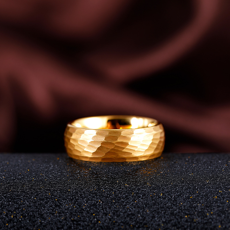 Bagues en titane martelées mul - Titanium Steel Ring avis et prix