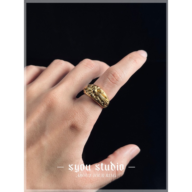 Bague Iris Dorée, Bijou Gothiq - Titanium Steel Ring avis et prix