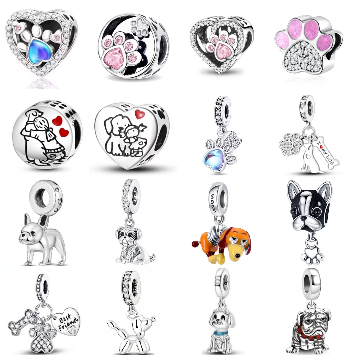 Breloques loup chiot en zircon - Wolf Jewelry & Watches Tampa Reviews avis et prix
