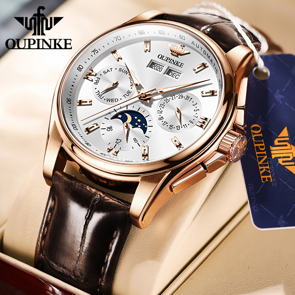 OUPINKE montres pour hommes dé - Mens Mechanical Watch avis et prix