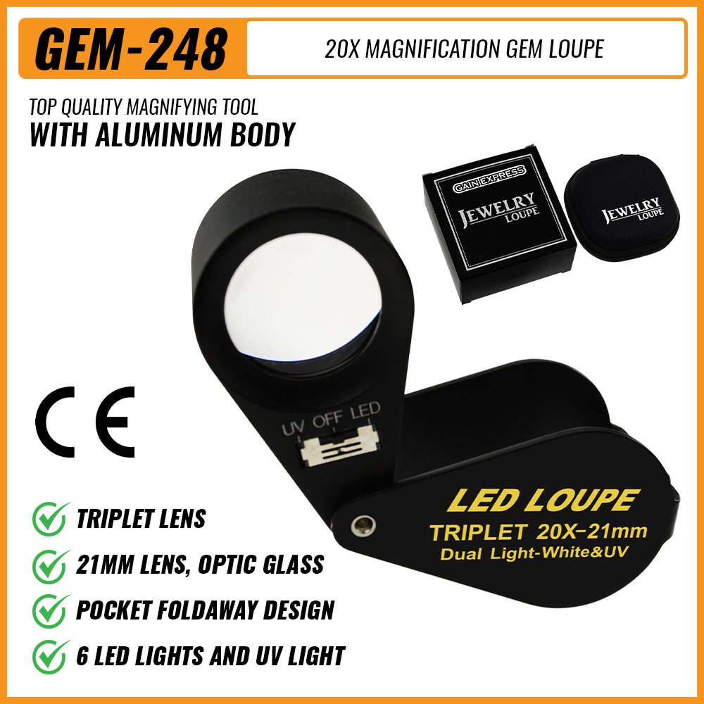Loupe à bijoux 20x 21mm, doubl - Collectors Coins Jewelry & Watches Of Smithtown Reviews avis et prix