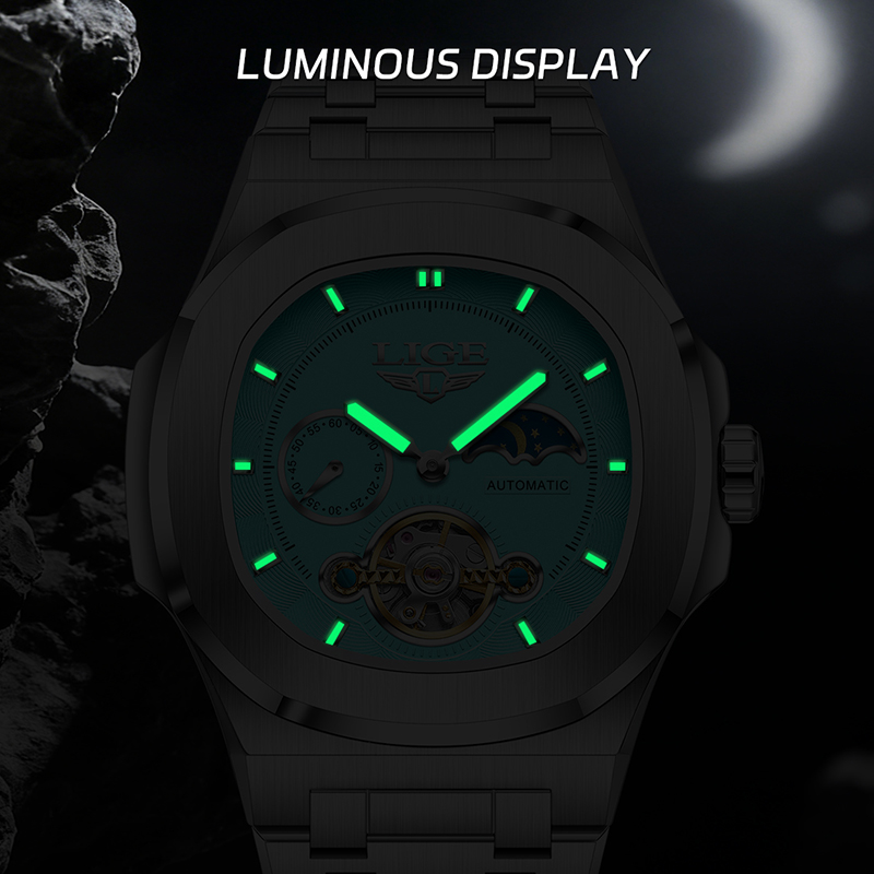 Montres rétro pour hommes LIGE - Mens Mechanical Watch avis et prix